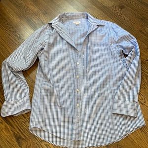 Merona blue checkered shirt
